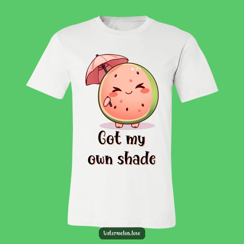 Funny Mischievous Watermelon T-Shirt: Wink and Hide, Ideal Funny Gift