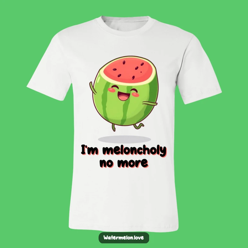 Funny Watermelon T-Shirt: Joyful Bouncing Fruit, Awesome Funny Gift for Summer Vibes