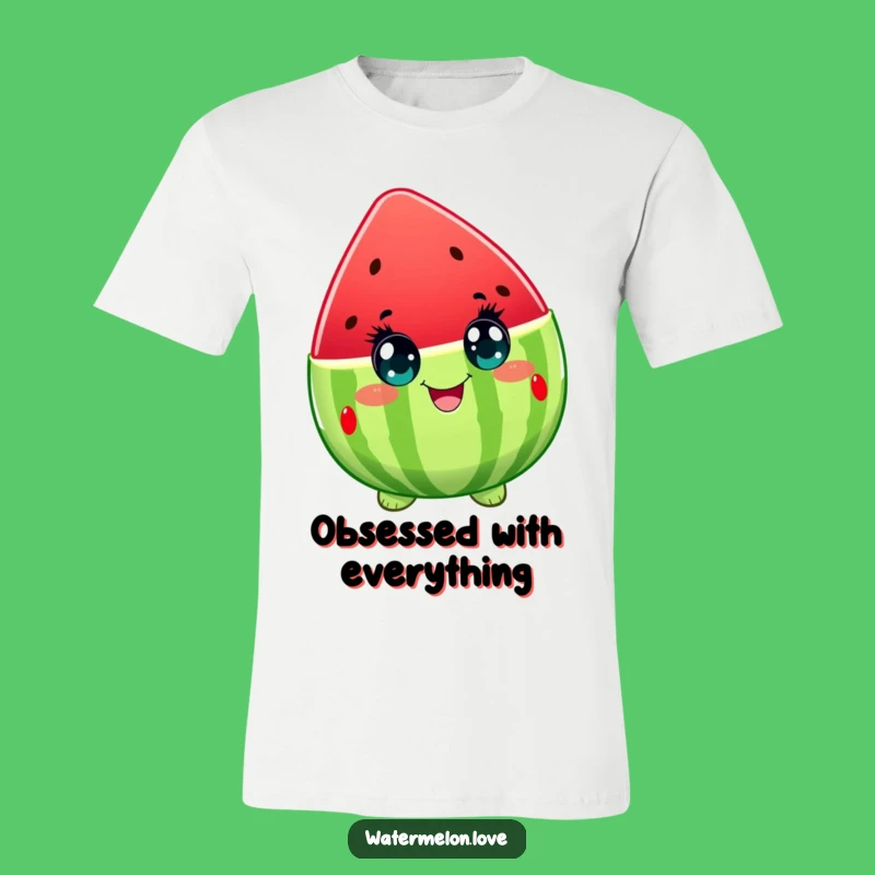 Funny Watermelon Bliss T-Shirt: Hilarious Fruit Character for Exquisite Happiness