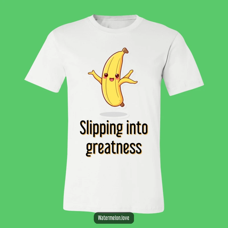 Funny Dancing Banana Peel T-Shirt: Quirky Fruit Fashion, Hilarious Gift