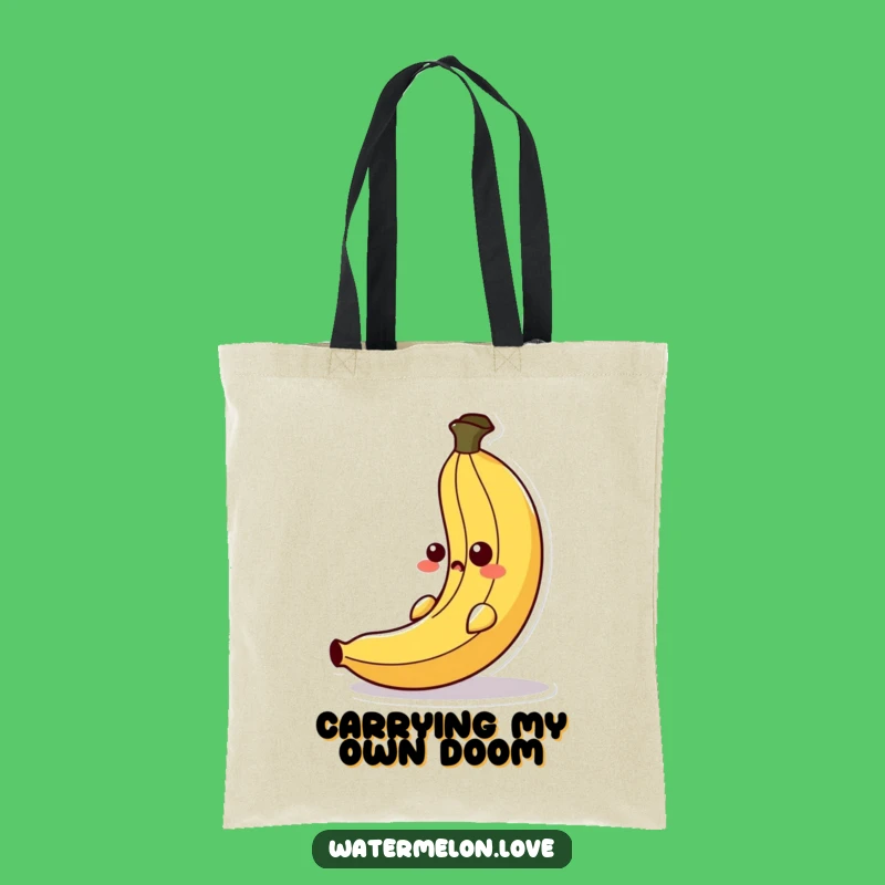 Funny Banana Peel Slipping Tote Bag - Carry Your Laughs Everywhere!