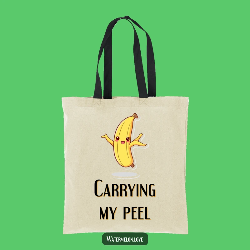 Funny Dancing Banana Peel Tote Bag: Carry Your Funky Vibes