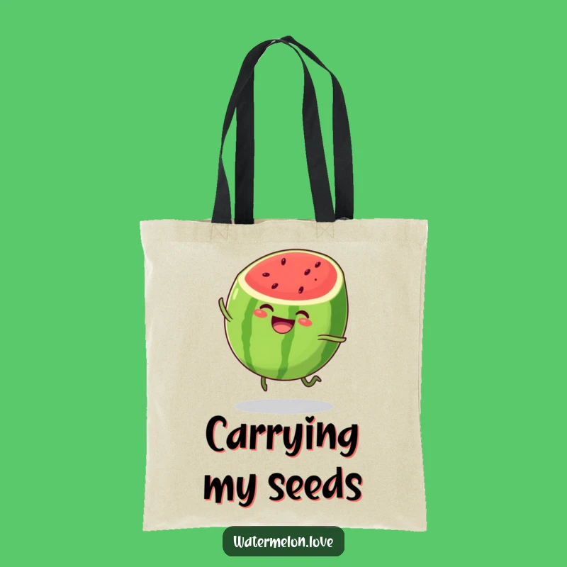 Funny Watermelon Tote Bag: Bouncing Joy, Stylish and Funny Gift for Everyday Use
