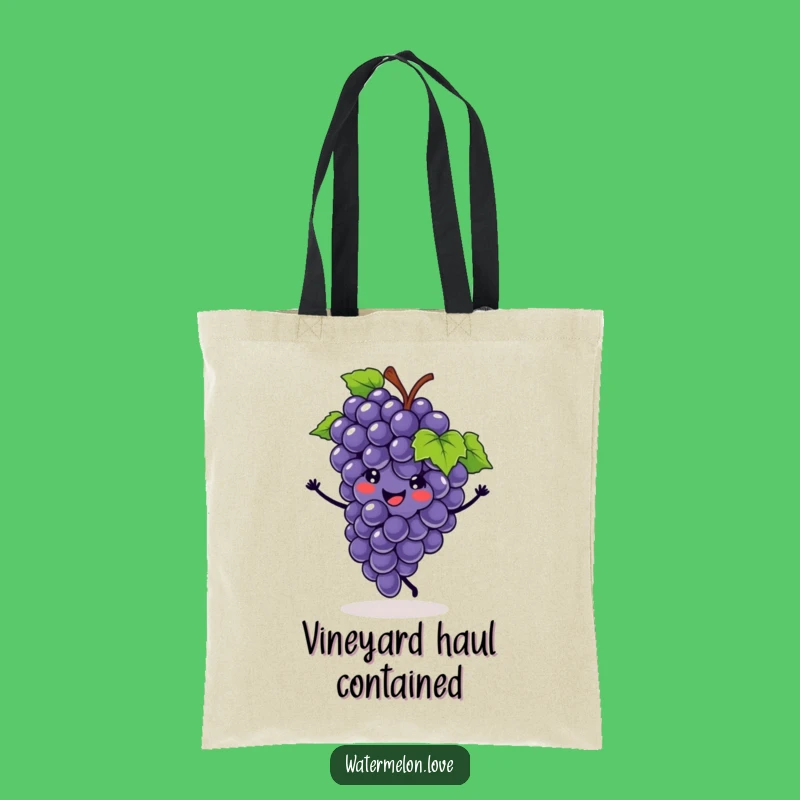 Funny Grape Cartwheel Tote Bag: Carry Your Fun Funny Gift