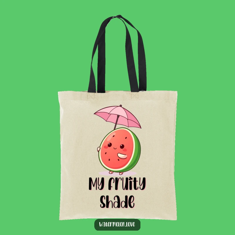 Funny Kawaii Watermelon Tote Bag - Umbrella Balance - Cute and Practical Funny Gift