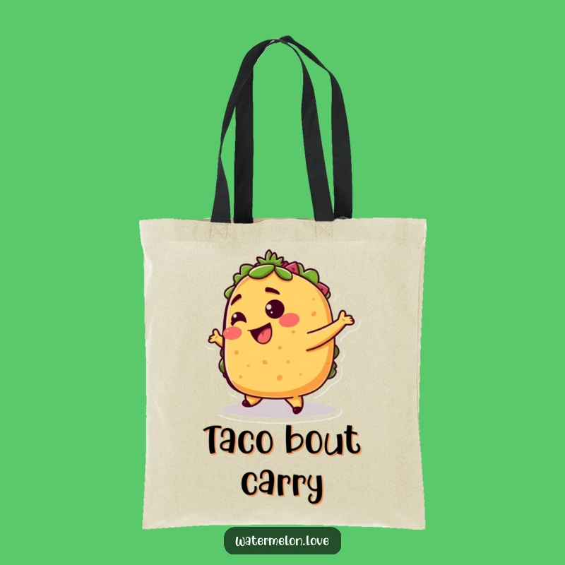 Funny Taco Tote Bag: Dancing Style, Practical and Funny Gift for Shoppers