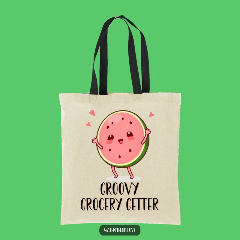 Funny Watermelon Dancer Tote Bag: Carry Your Fun with This Hilarious Fruit Design