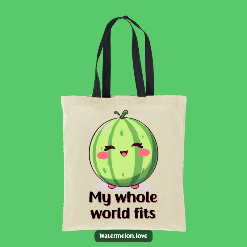 Funny Winking Watermelon Tote Bag: Carry Your Fun in Playful Style